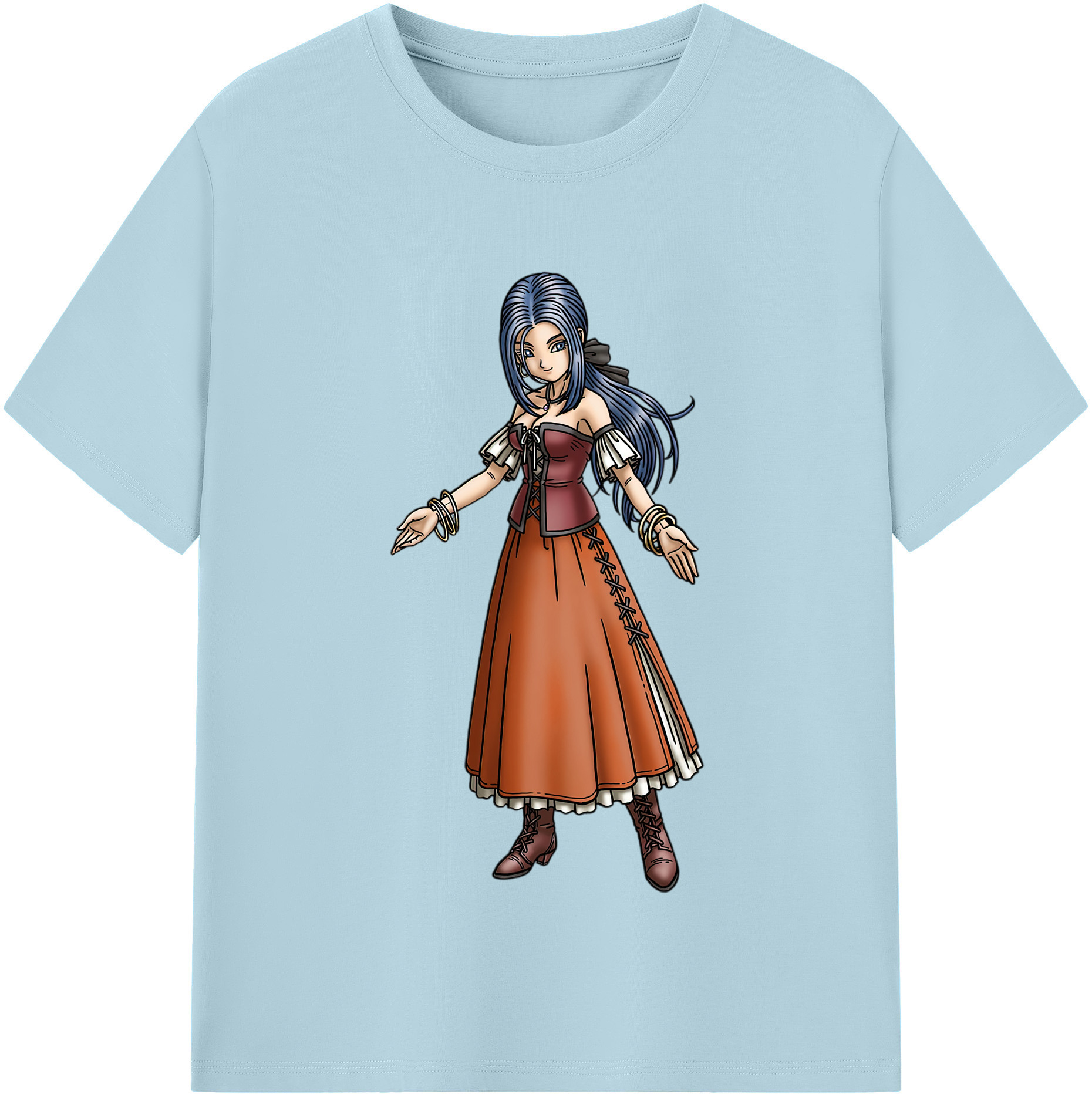 （画像用） ドラゴンクエスト Doragon Kuesuto Dragon Quest 綿100％半袖Tシャツ（フロントプリント）